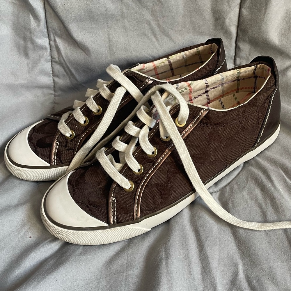 Y2K Coach Barrett Chocolate Women’s Sneakers Size 8.5